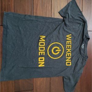 Boys Gray & Gold Weekend On Tee